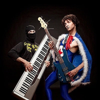 A picture of Dan Avidan and Brian Wecht: 'Ninja Sex Party'.